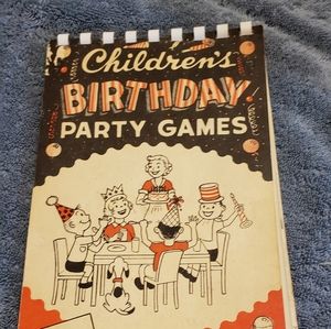 Vintage children's party game book